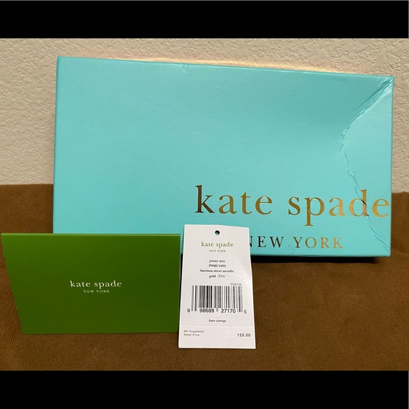 Kate Spade Small Metallic Gold Wristlet - Picture 10 of 13